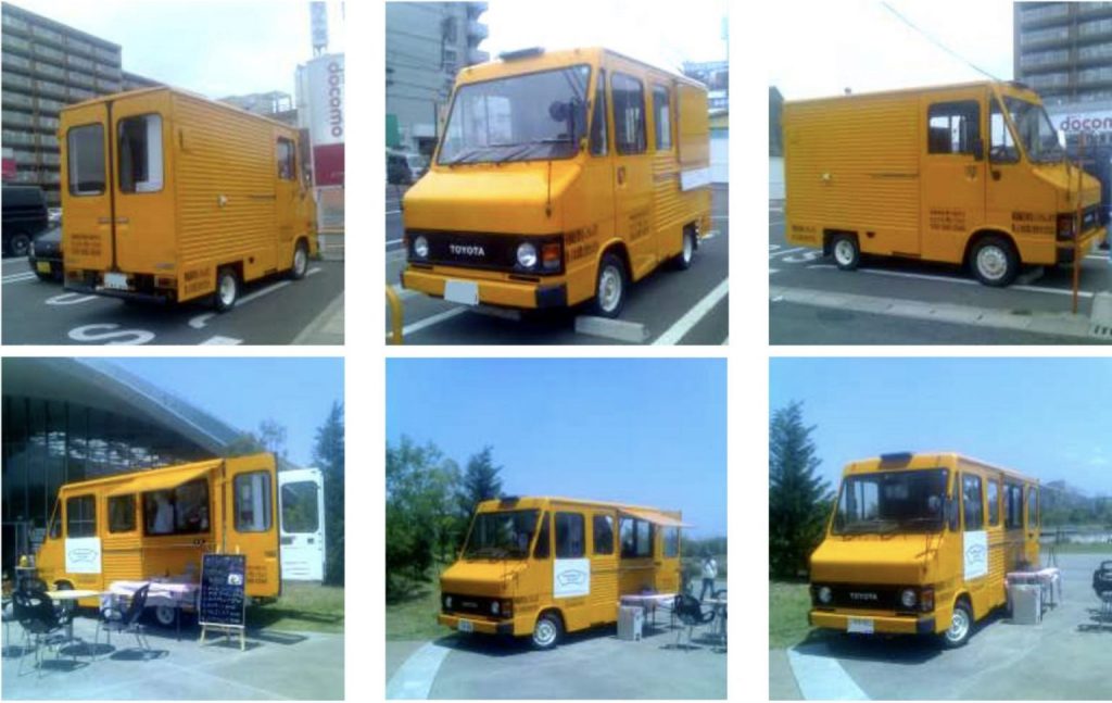 トヨタ、日産、イスズハイルーフバンをベースにキッチンカーやキャンピングカーを製作します。