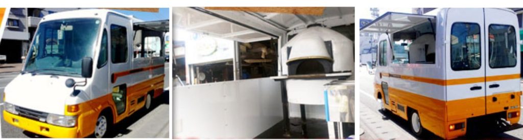 クイックデリバリーをベースに製作したキッチンカー。