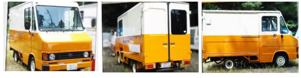 トヨタのクイックデリバリーをベースに製作したキッチンカー