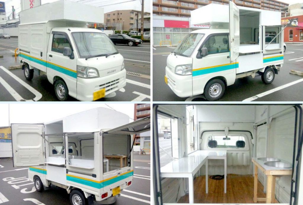 軽トラックをベースにキッチンカーを製作しました。