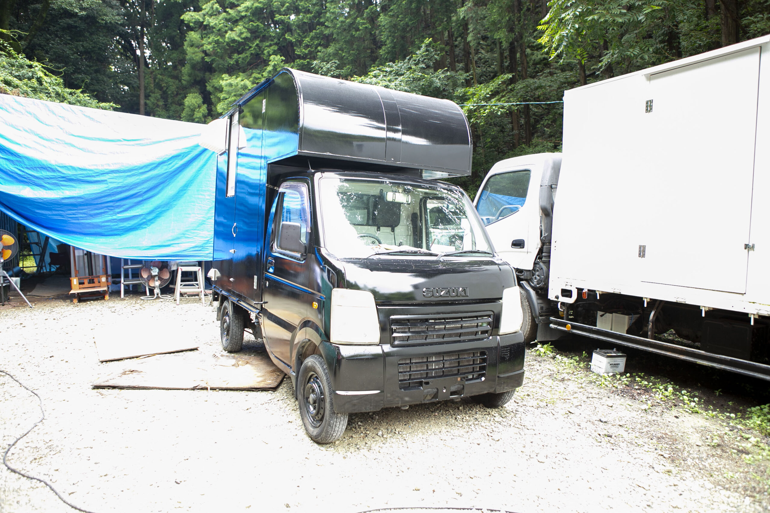 軽トラックをベースに製作したキッチンカー