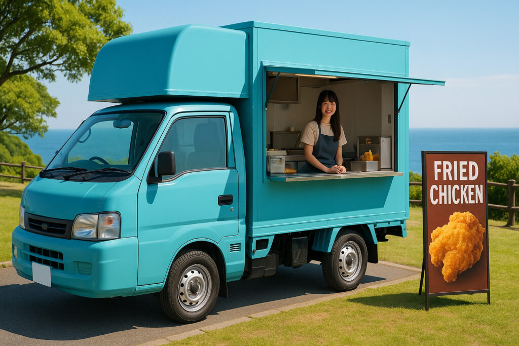 バネットトラックをベースにキッチンカーを製作します。 - 低価格で高