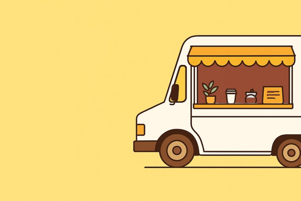 キッチンカーのイラスト